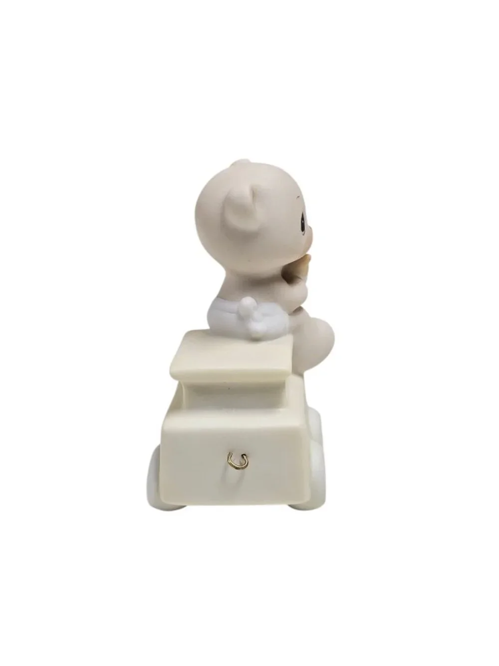 80s - 90s Precious Moments for BABY birthday series train hand-painted figurine
